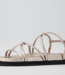 Best Midas Shoes Hamala Dark Silver Leather Sandals Bs