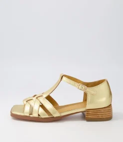 Outlet Midas Shoes Hammand Old Gold Leather Sandals