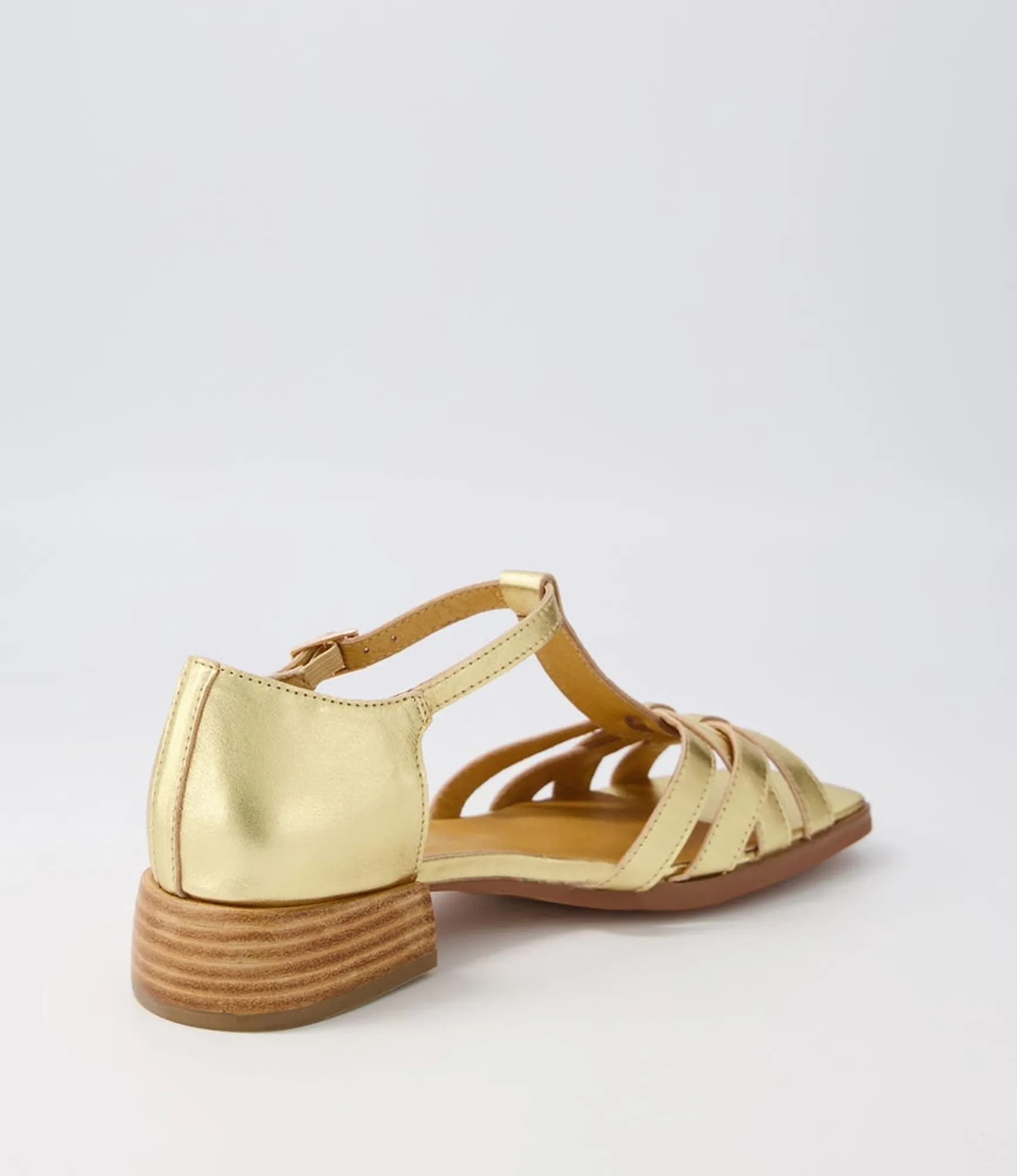 Outlet Midas Shoes Hammand Old Gold Leather Sandals
