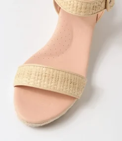 Store Midas Shoes Hariete Natural Woven Leather Espadrilles