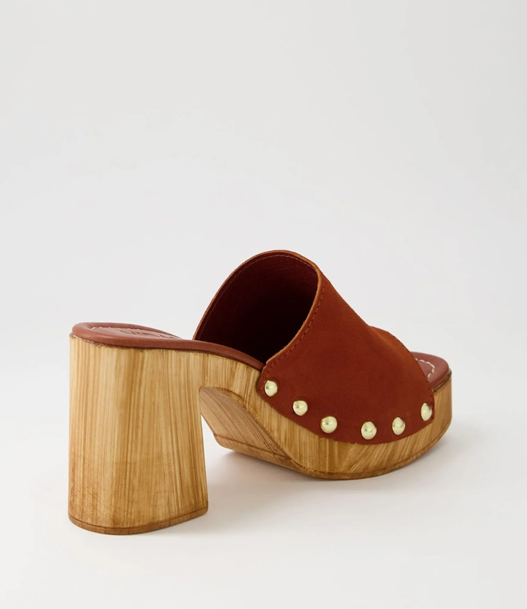Cheap Midas Shoes Harmon Cognac Suede Slides