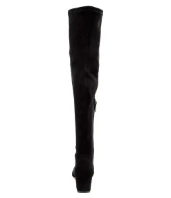Fashion Midas Shoes Harpest Black Microsuede