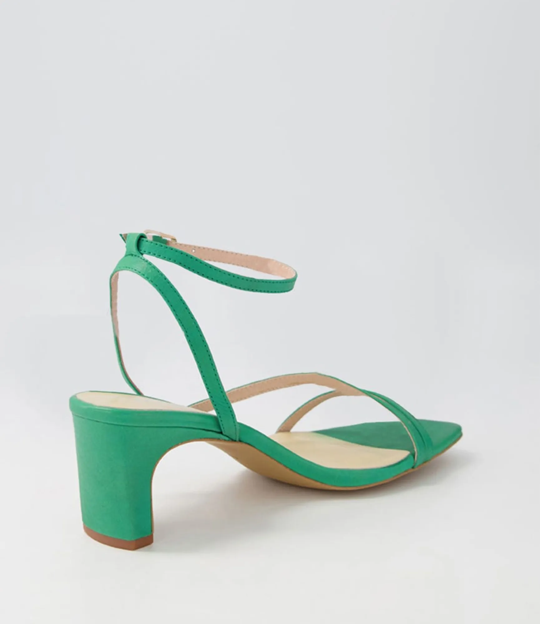 Cheap Midas Shoes Hasta Emerald Leather Sandals
