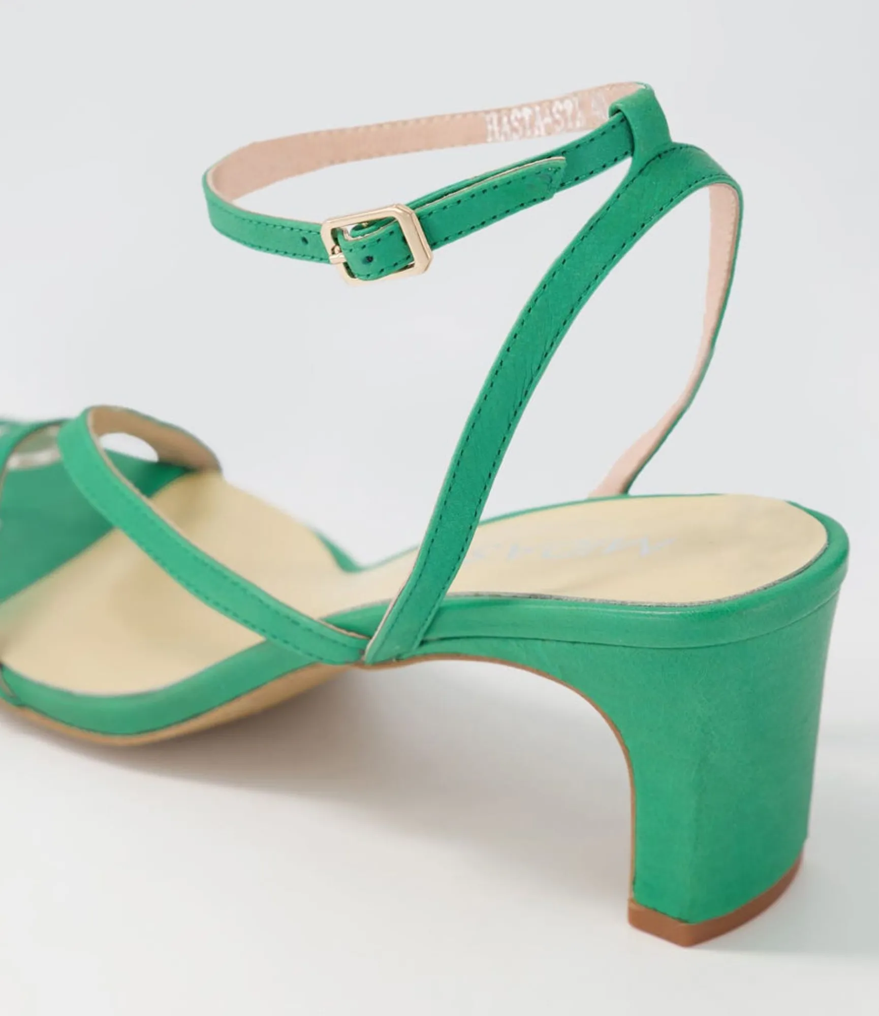 Cheap Midas Shoes Hasta Emerald Leather Sandals
