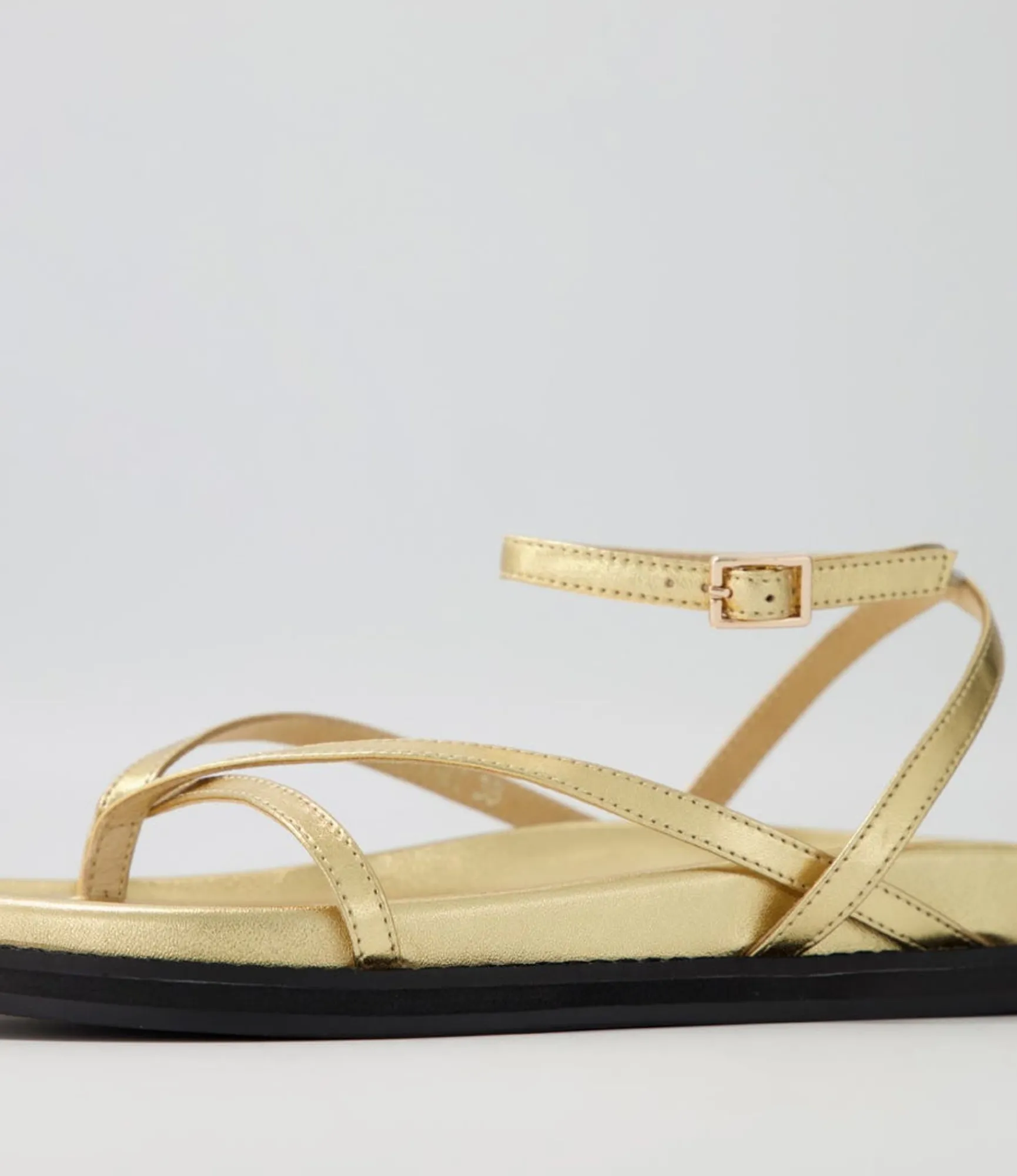 Best Sale Midas Shoes Hava Gold Leather Sandals