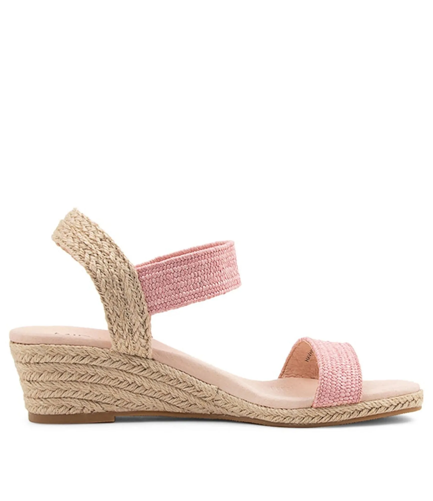 Outlet Midas Shoes Havana Blush Weave Elastic Espadrilles