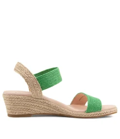 Fashion Midas Shoes Havana Jade Weave Elastic Espadrilles