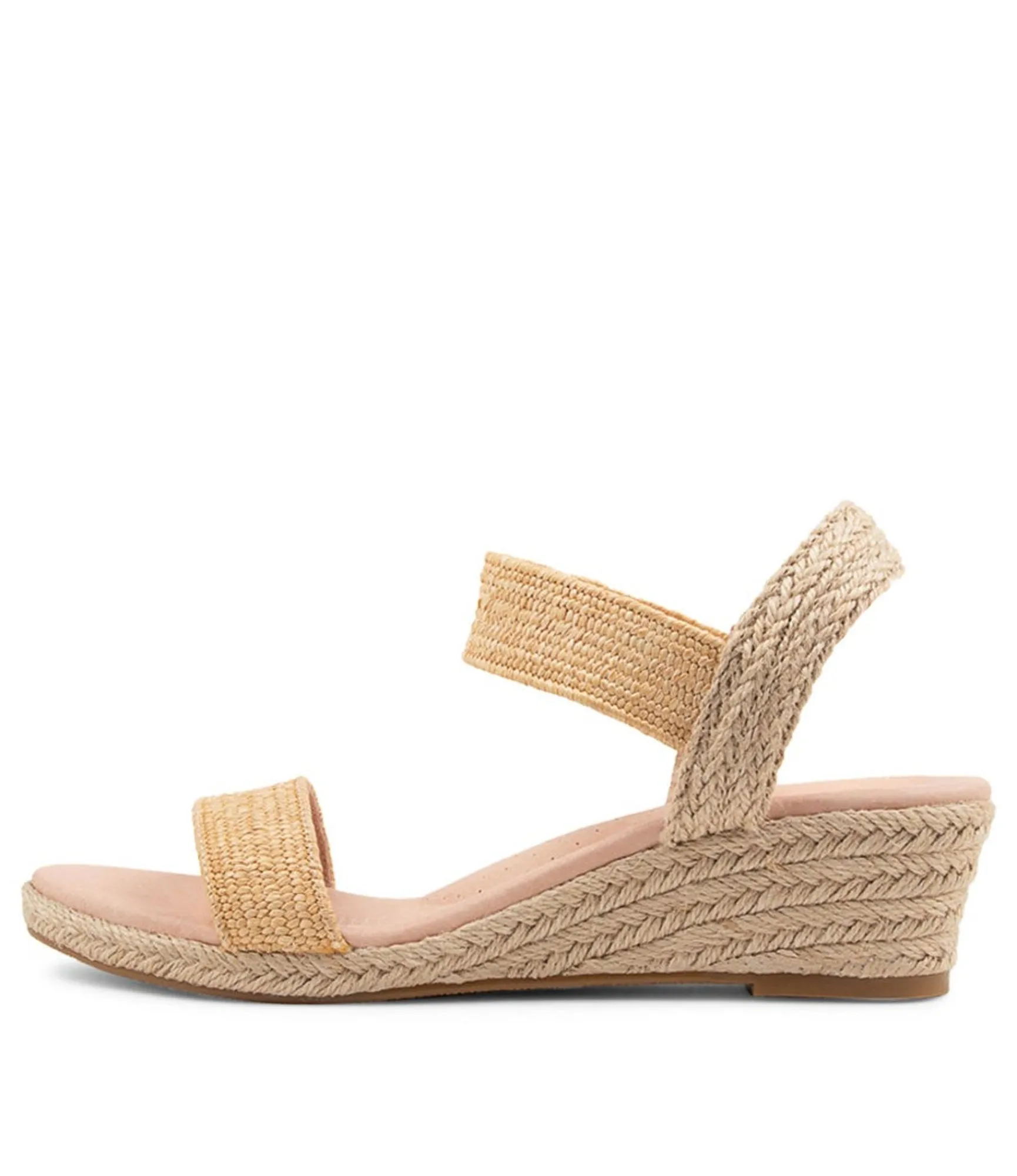 Shop Midas Shoes Havana Natural Weave Elastic Espadrilles