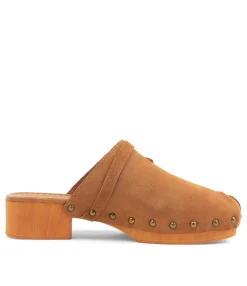 Shop Midas Shoes Hearmi Tan Suede Mules