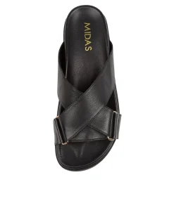 Best Midas Shoes Heffie Black Leather