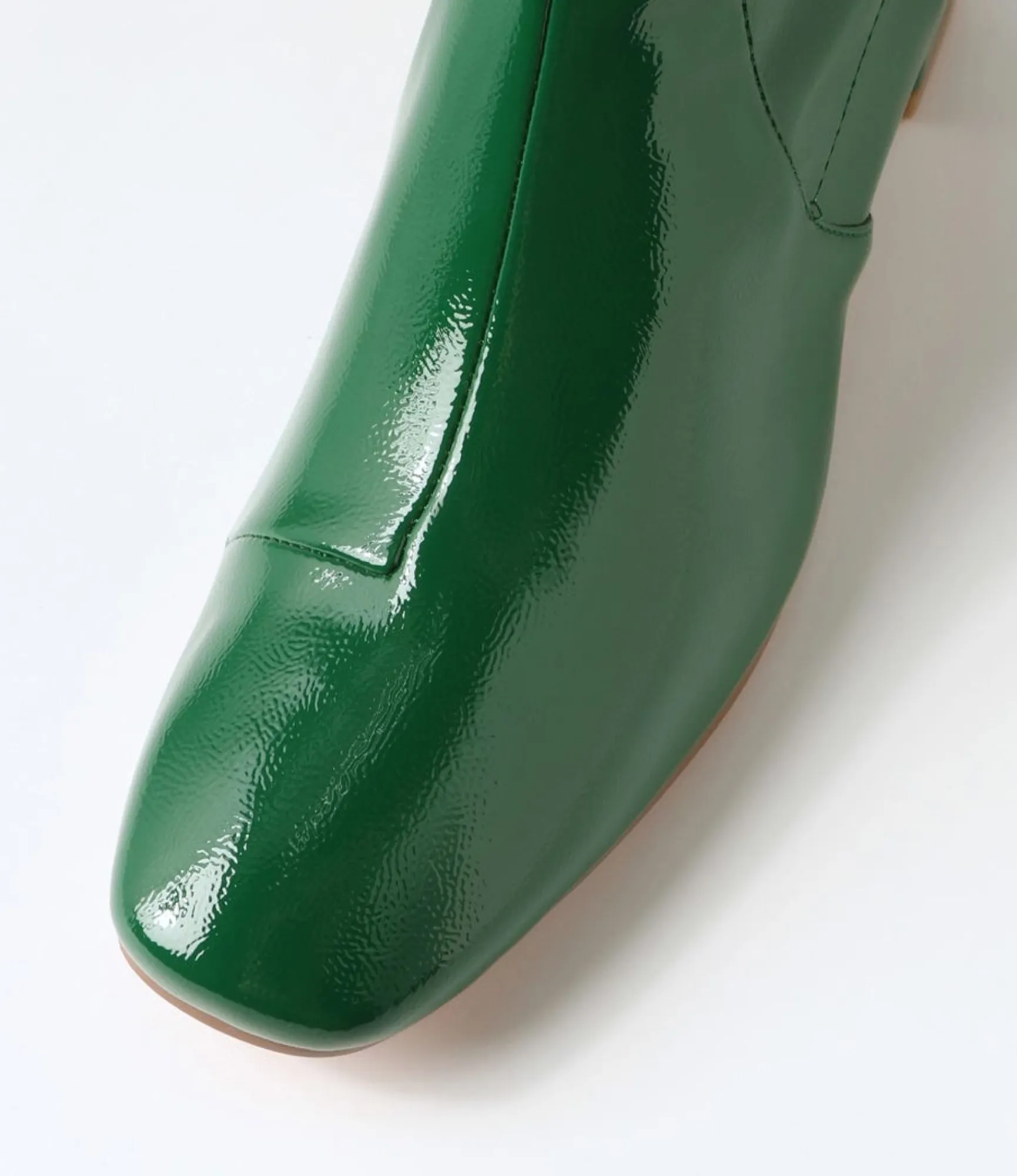 Clearance Midas Shoes Heidi Emerald Stretch Patent Pu Ankle Boots
