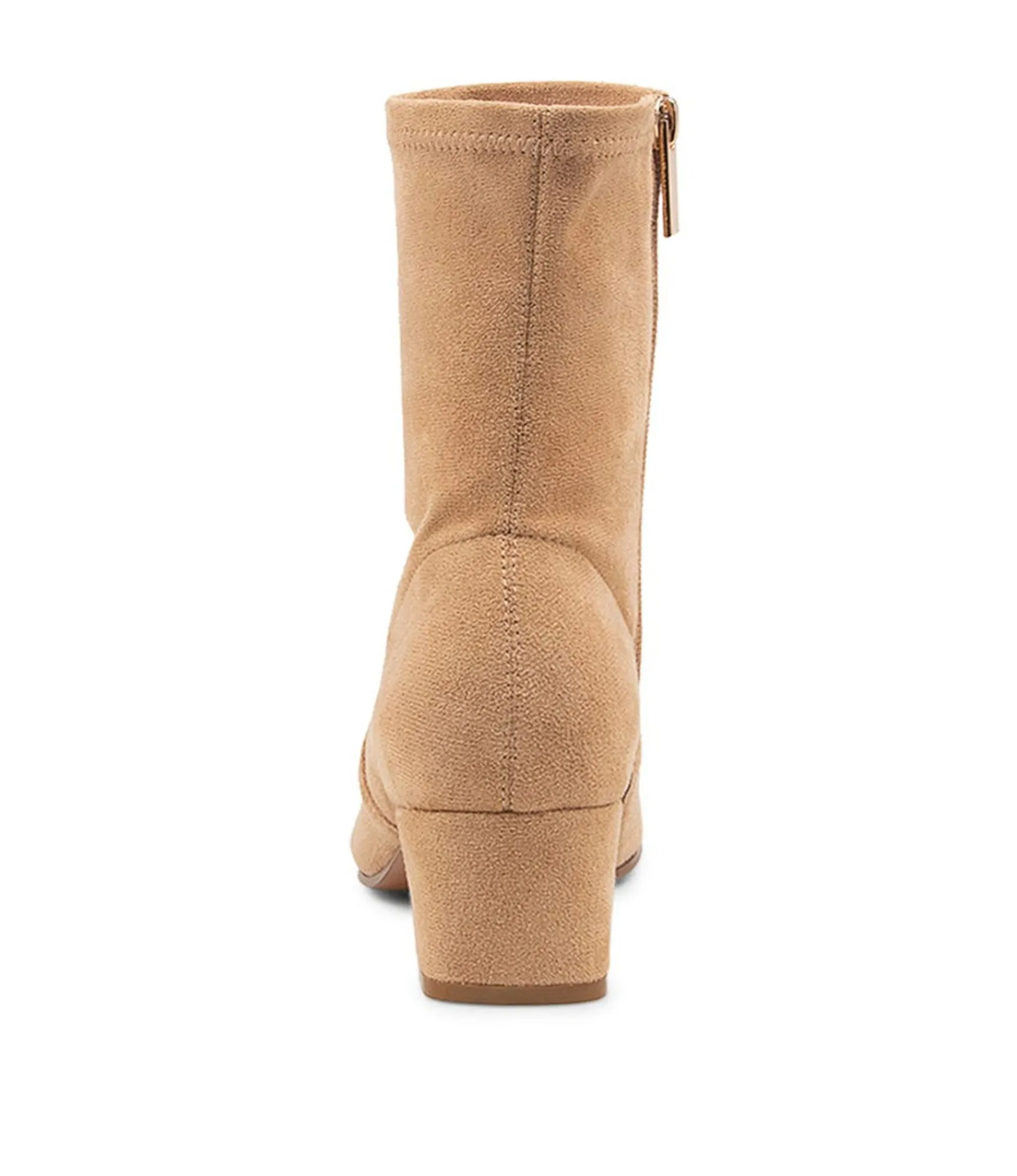 Hot Midas Shoes Heidi Sand Microsuede Ankle Boots