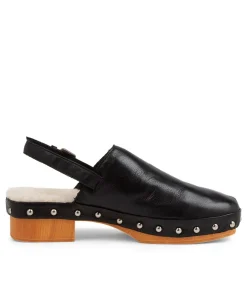 Cheap Midas Shoes Holmes Black Leather Heels