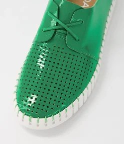 Flash Sale Midas Shoes Husto Emerald White Patent Leather Sneakers