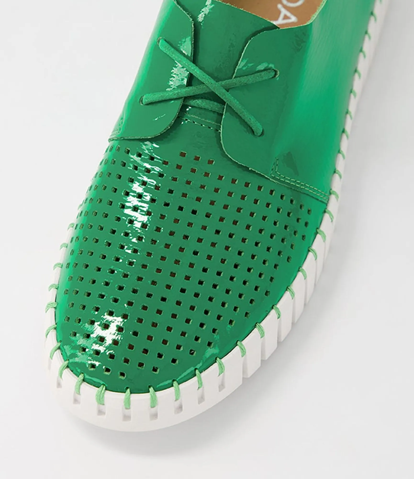 Flash Sale Midas Shoes Husto Emerald White Patent Leather Sneakers
