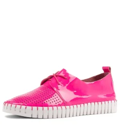 Outlet Midas Shoes Husto Hot Pink Patent Leather Sneakers Ws