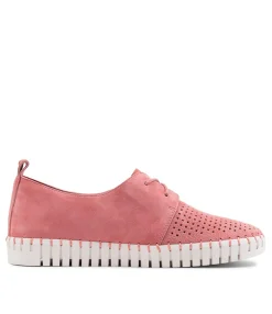 Best Midas Shoes Husto Pink Suede Sneakers Ws