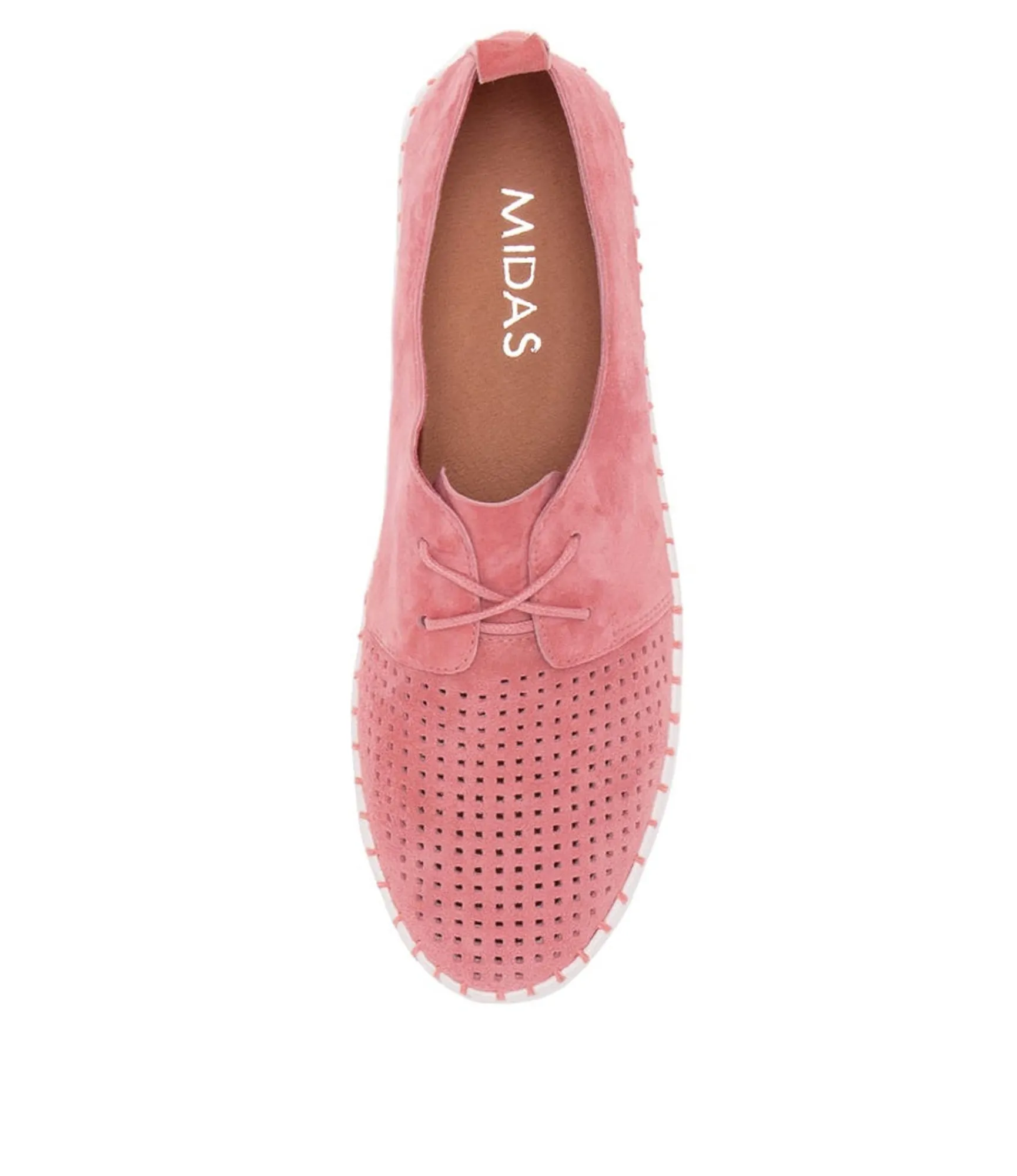 Best Midas Shoes Husto Pink Suede Sneakers Ws