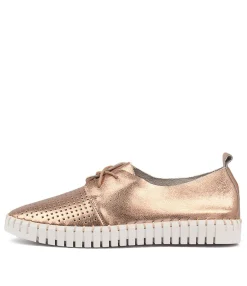 Hot Midas Shoes Husto Rose Gold Leather