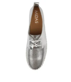 Hot Midas Shoes Husto Silver Leather