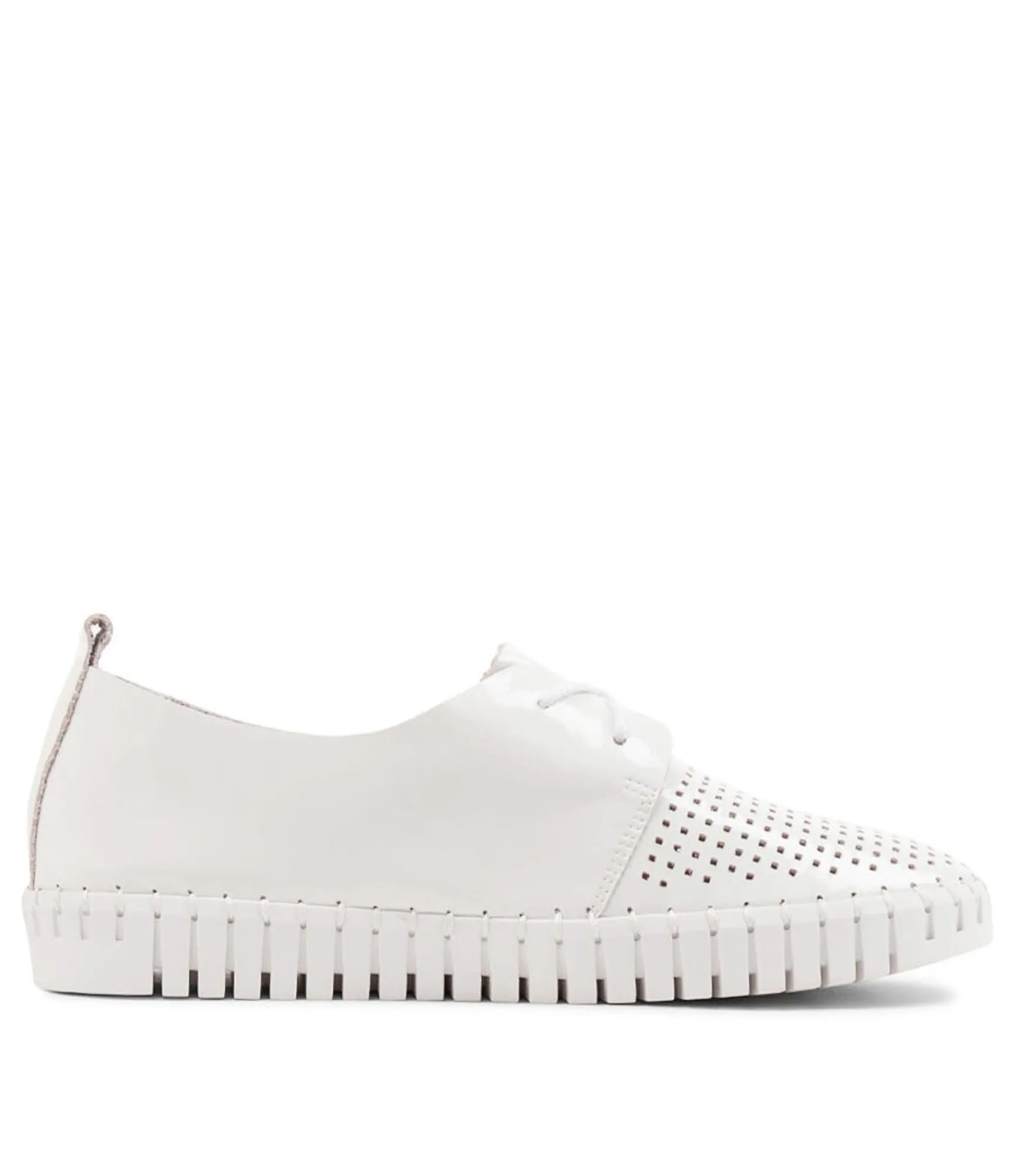 Outlet Midas Shoes Husto White Patent Leather Sneakers Ws