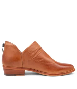 Cheap Midas Shoes Ida Tan Leather Flat Shoes