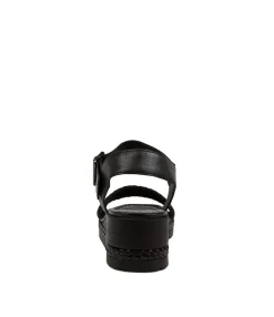 Clearance Midas Shoes Imara Black Weave-Leather
