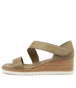 Discount Midas Shoes Inari Khaki Leather