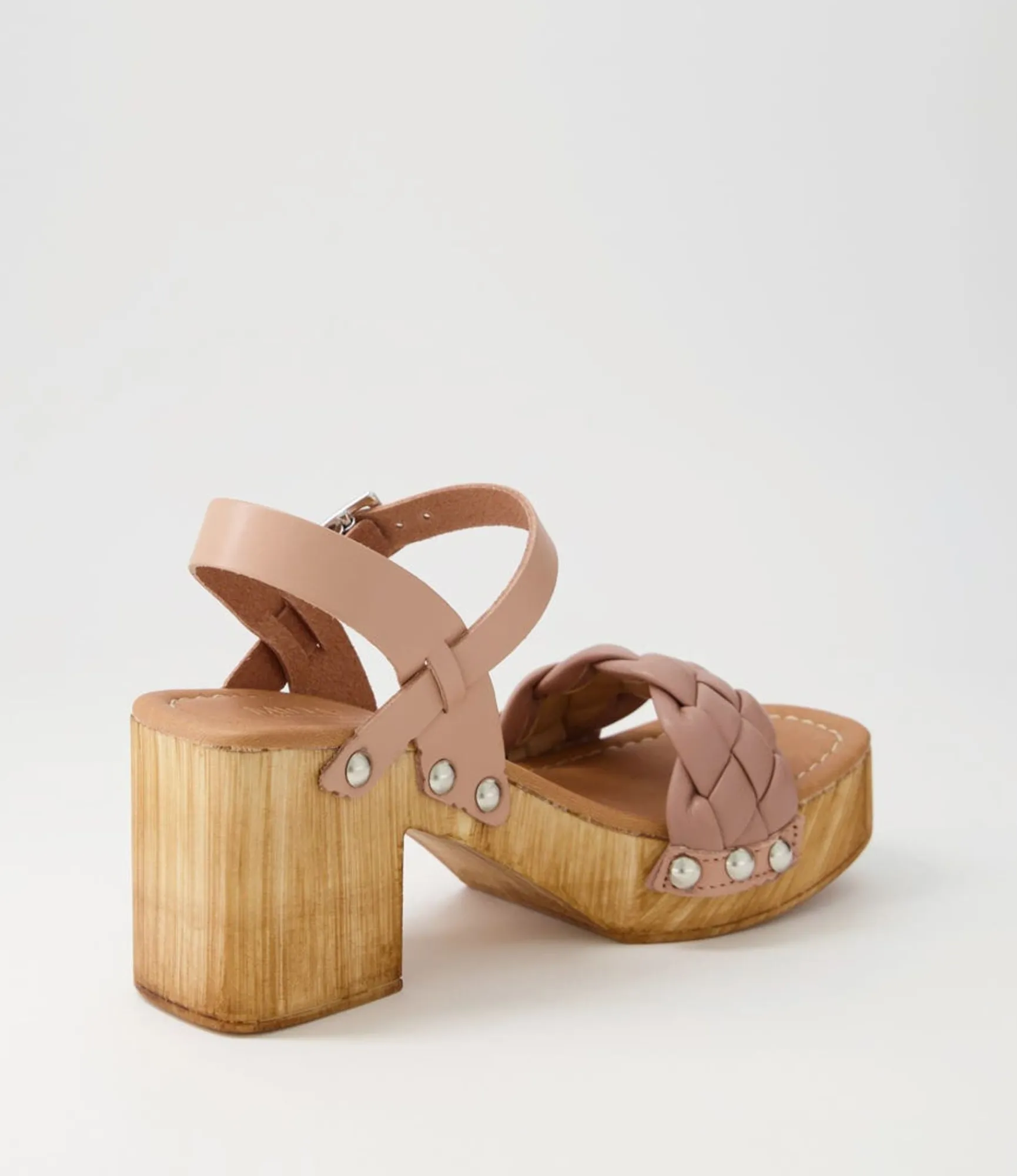 Discount Midas Shoes Irysy Nude Leather Sandals