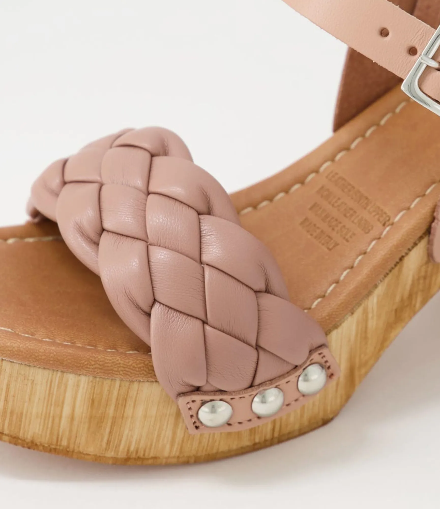 Discount Midas Shoes Irysy Nude Leather Sandals
