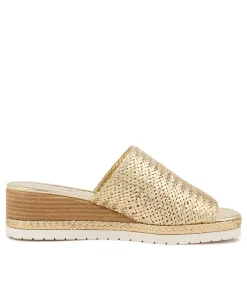 Outlet Midas Shoes Isha Pale Gold Leather