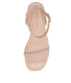 Online Midas Shoes Ivana Dusty Pink Leather