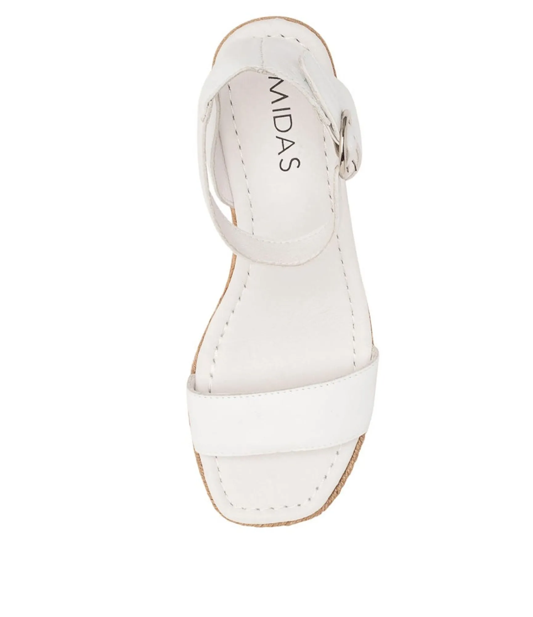 Discount Midas Shoes Ivana White Leather