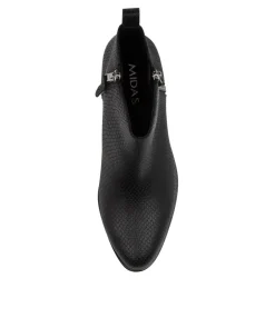 Cheap Midas Shoes Izak Black Lizard