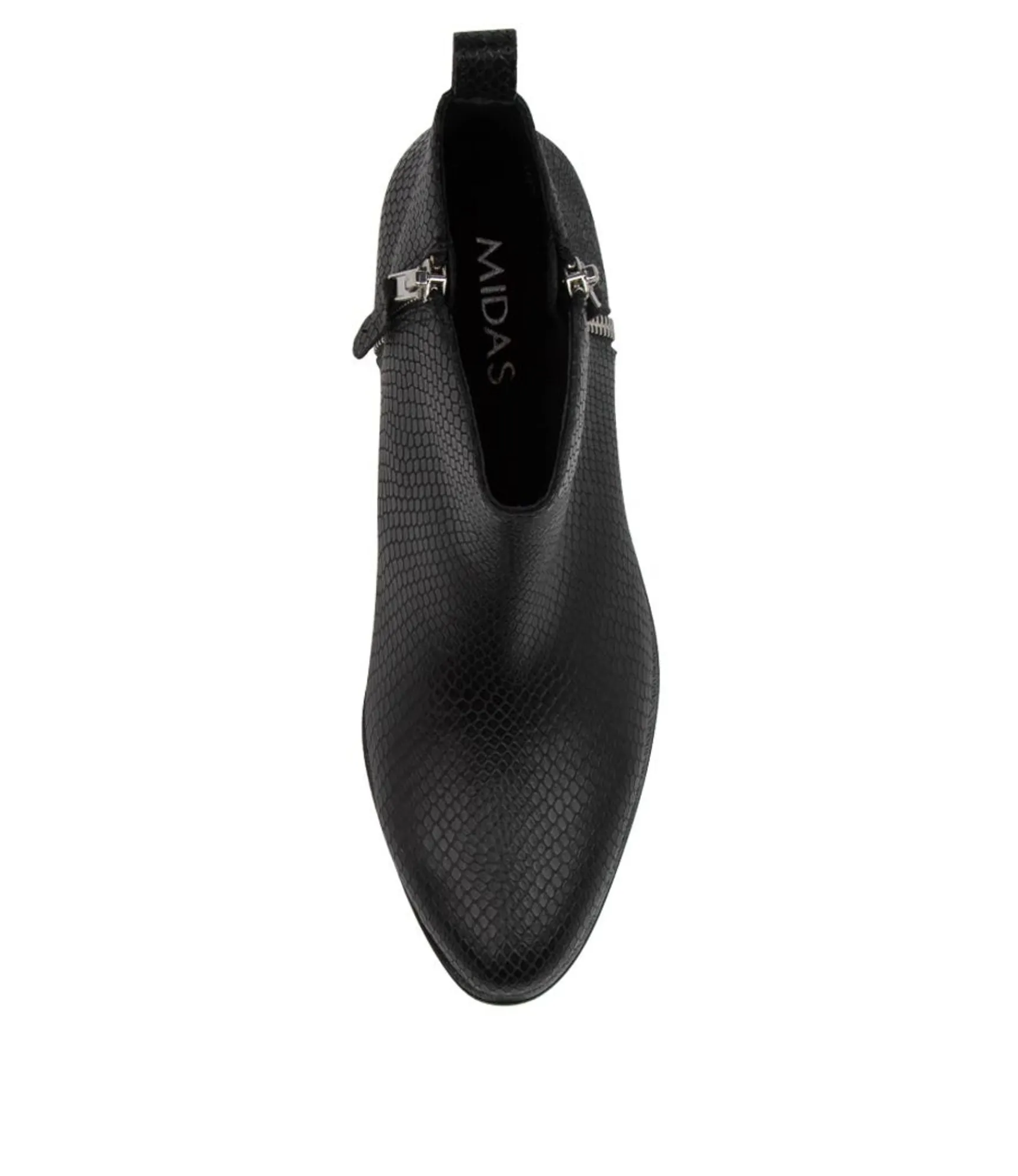 Cheap Midas Shoes Izak Black Lizard