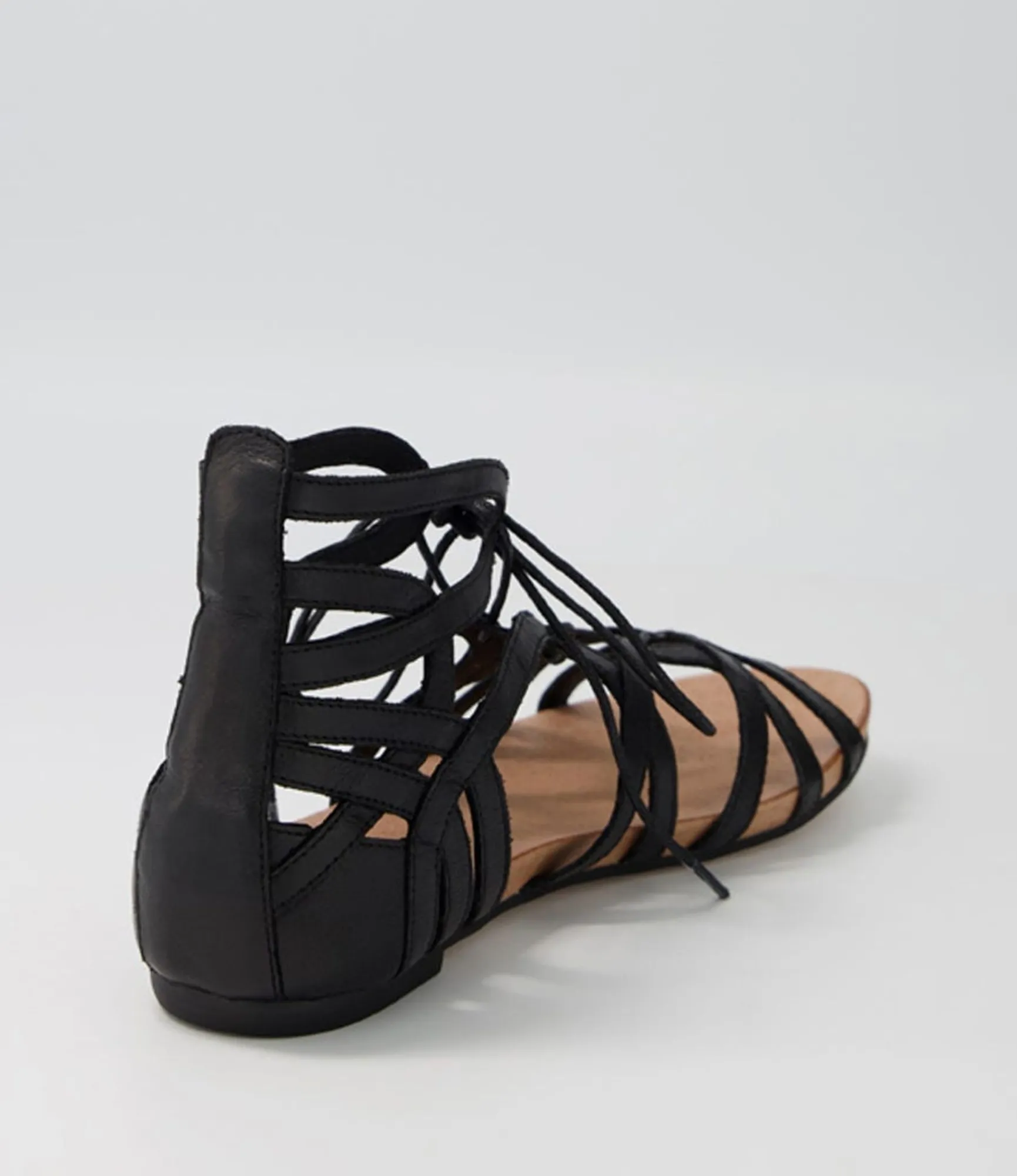 Cheap Midas Shoes Jass Black Leather Sandals