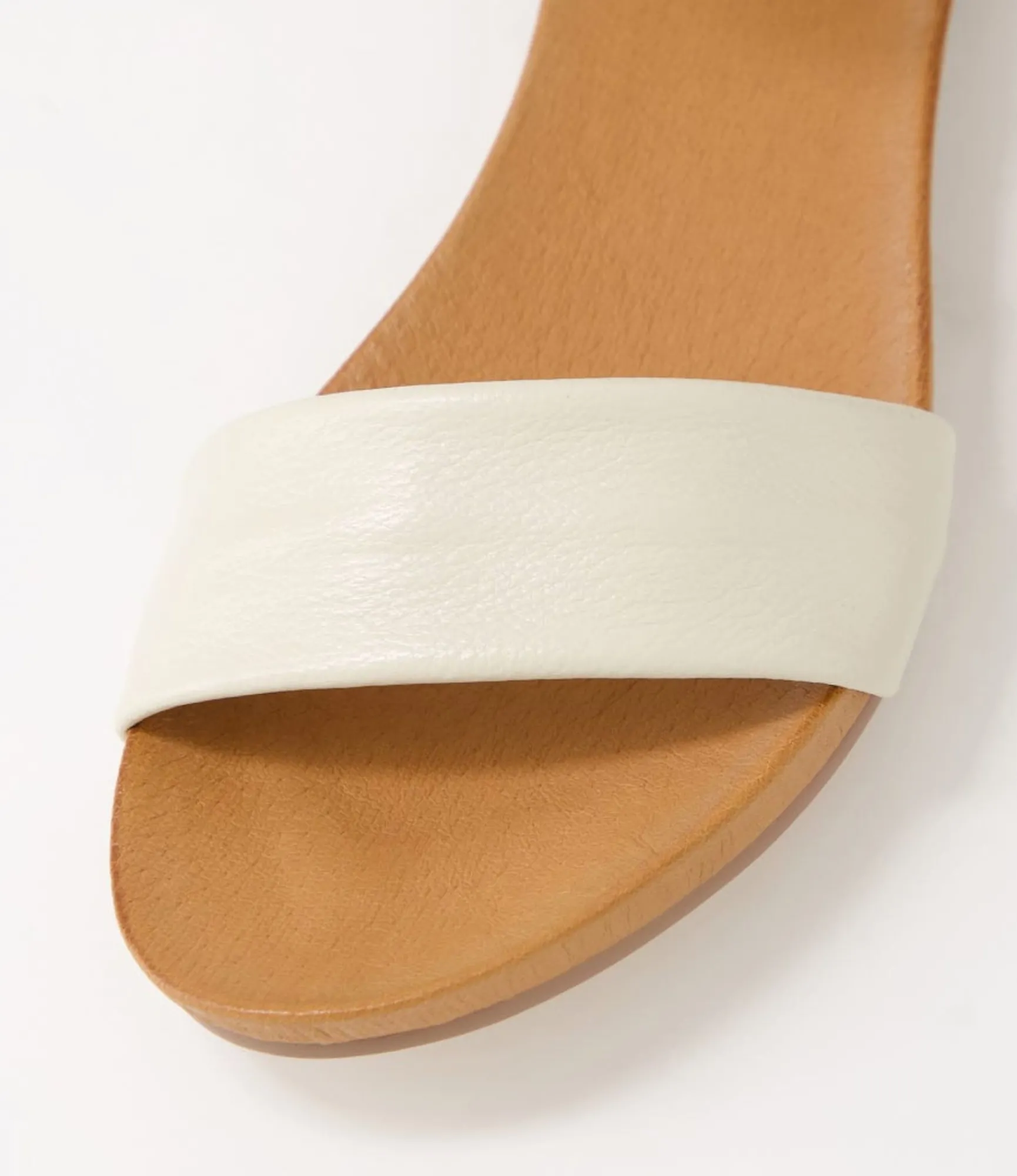 Discount Midas Shoes Jazzis Milk Leather Sandals