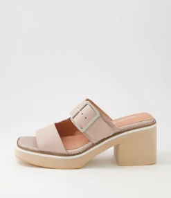 Sale Midas Shoes Jeddal Cafe Leather Slides