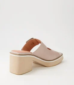 Sale Midas Shoes Jeddal Cafe Leather Slides