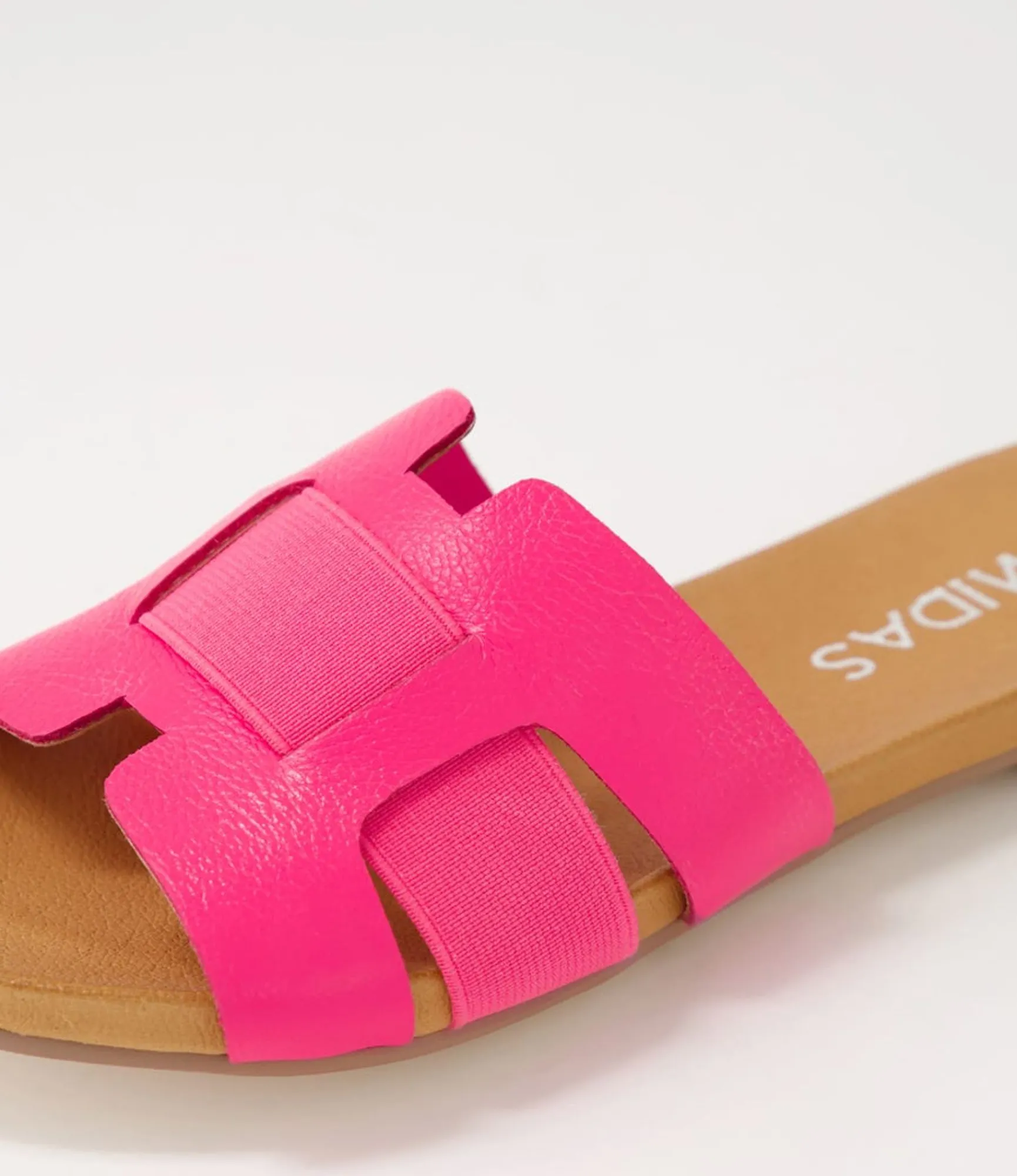 Flash Sale Midas Shoes Jeddles Hot Pink Leather Elastic Slides