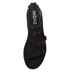Fashion Midas Shoes Jelly Black Smooth