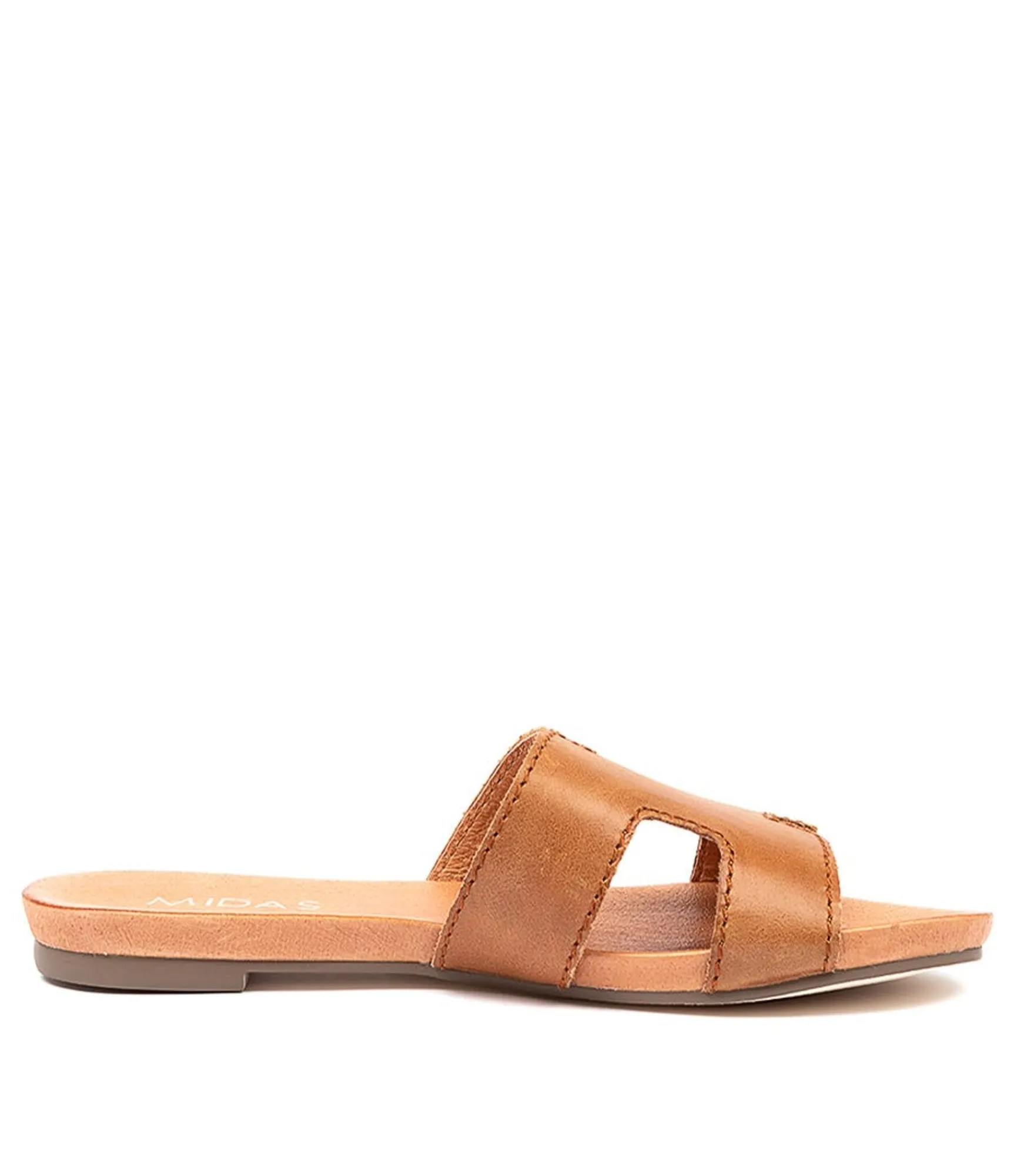 New Midas Shoes Jevon Dk Tan Leather
