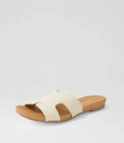 Best Sale Midas Shoes Jevon Milk Leather Slides