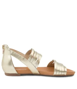 New Midas Shoes Jewel Pale Gold Leather