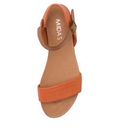 Store Midas Shoes Jimbara Orange Leather