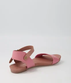 Cheap Midas Shoes Jimbara Pink Mushroom Leather Sandals