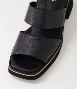 Shop Midas Shoes Jonson Black Leather Sandals