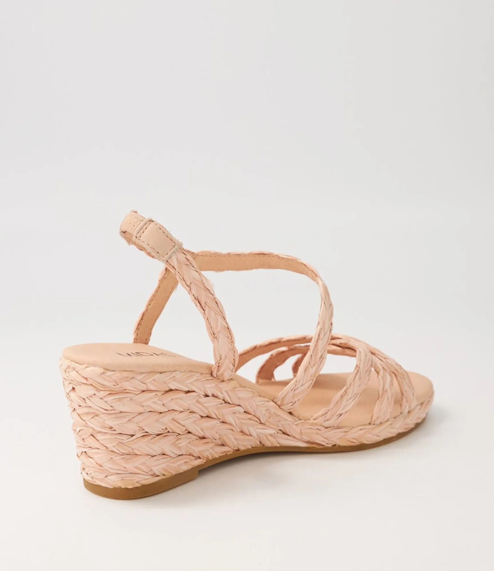 Cheap Midas Shoes Jordie Blush Woven Espadrilles