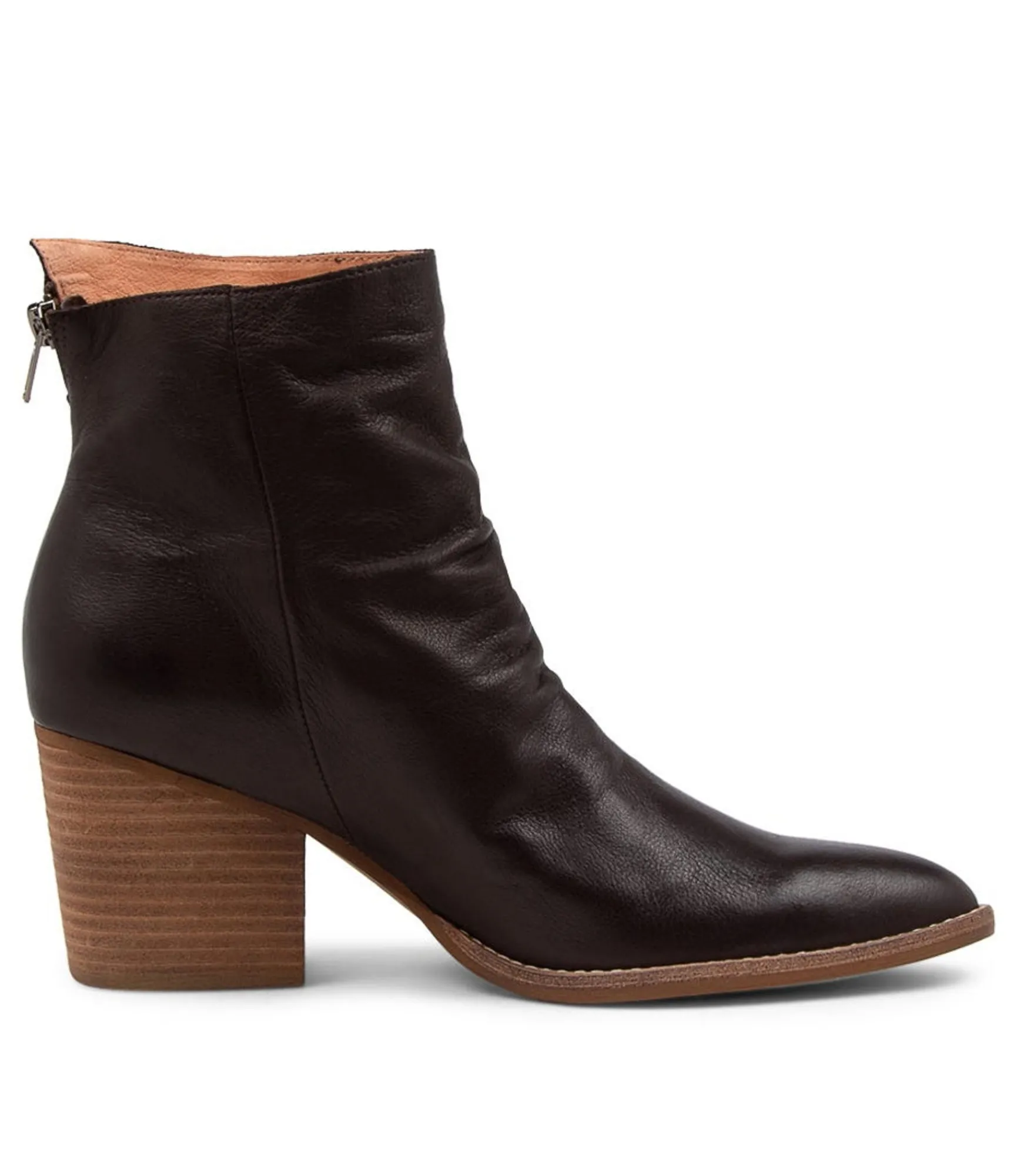 Cheap Midas Shoes Kallopie Choc Leather Ankle Boots