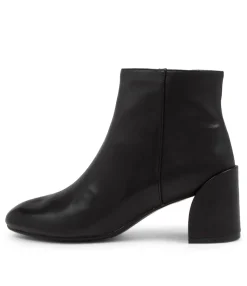 Discount Midas Shoes Kamille Black Leather Ankle Boots